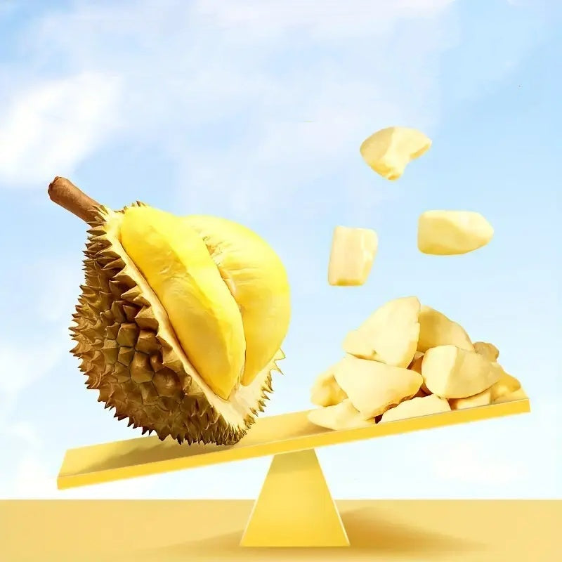 Freeze-Dried Durian | 100% Natural Durian Snack | Crispy, Sweet & Healthy Tropical Fruit Chips OUESTTECH
