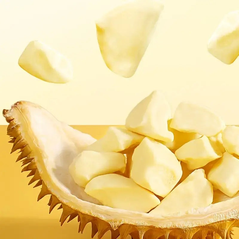 Freeze-Dried Durian | 100% Natural Durian Snack | Crispy, Sweet & Healthy Tropical Fruit Chips OUESTTECH