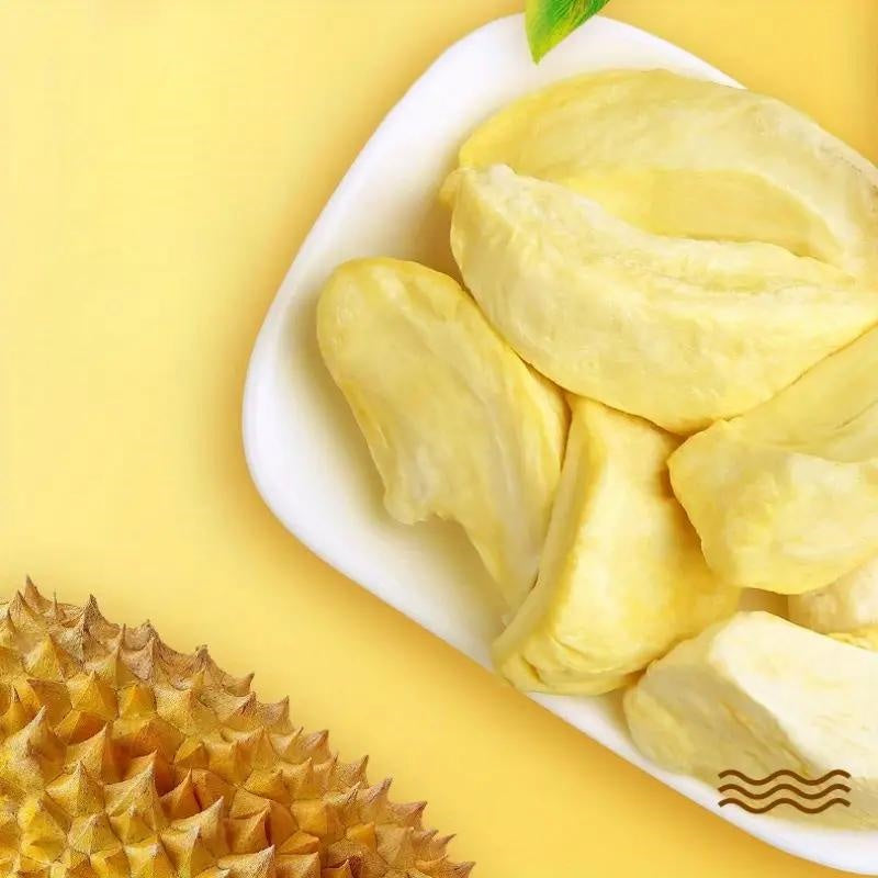 Freeze-Dried Durian | 100% Natural Durian Snack | Crispy, Sweet & Healthy Tropical Fruit Chips OUESTTECH