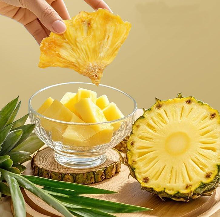 Dried Pineapple Chunks – 3-Pack | Naturally Sweet & Tart | Small Travel-Ready Fruit Snacks from OUESTTECH
