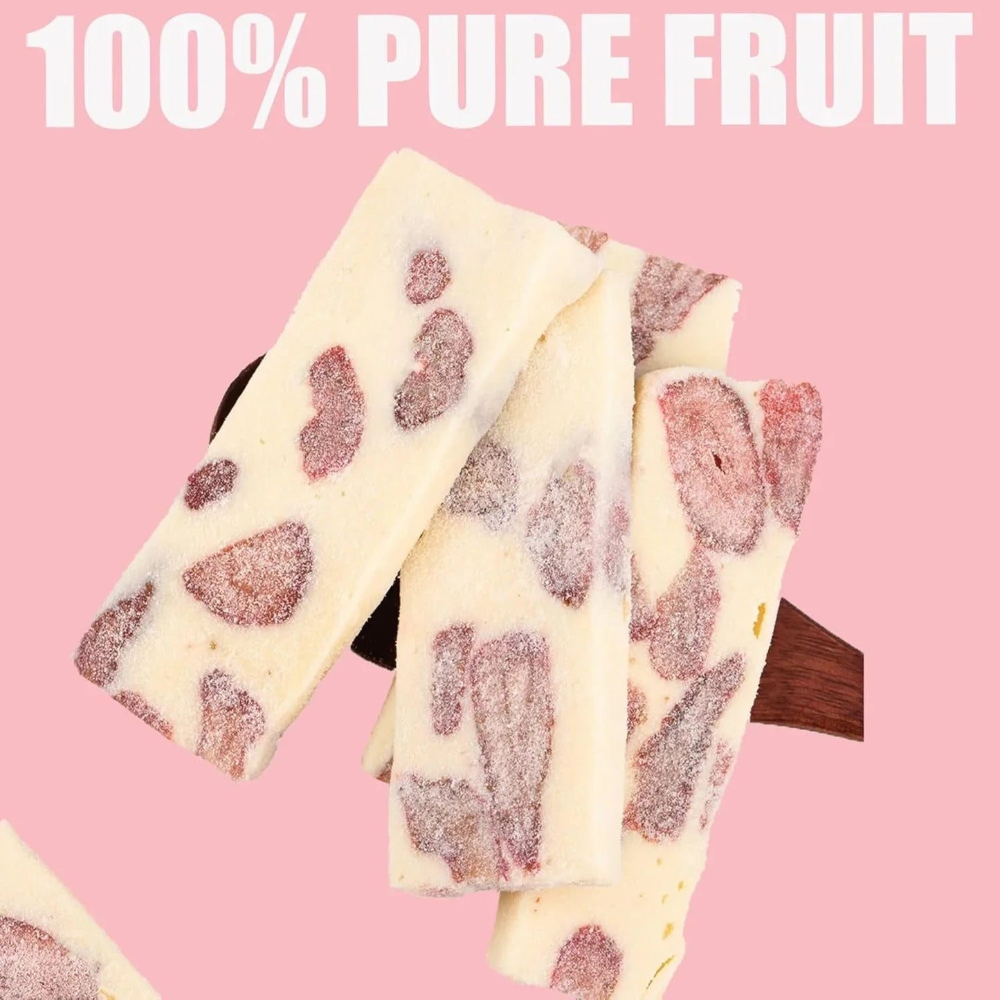 Strawberry Nougat Custards – Soft, Chewy & Bursting with Berry Bliss | 3 Bags OUESTTECH