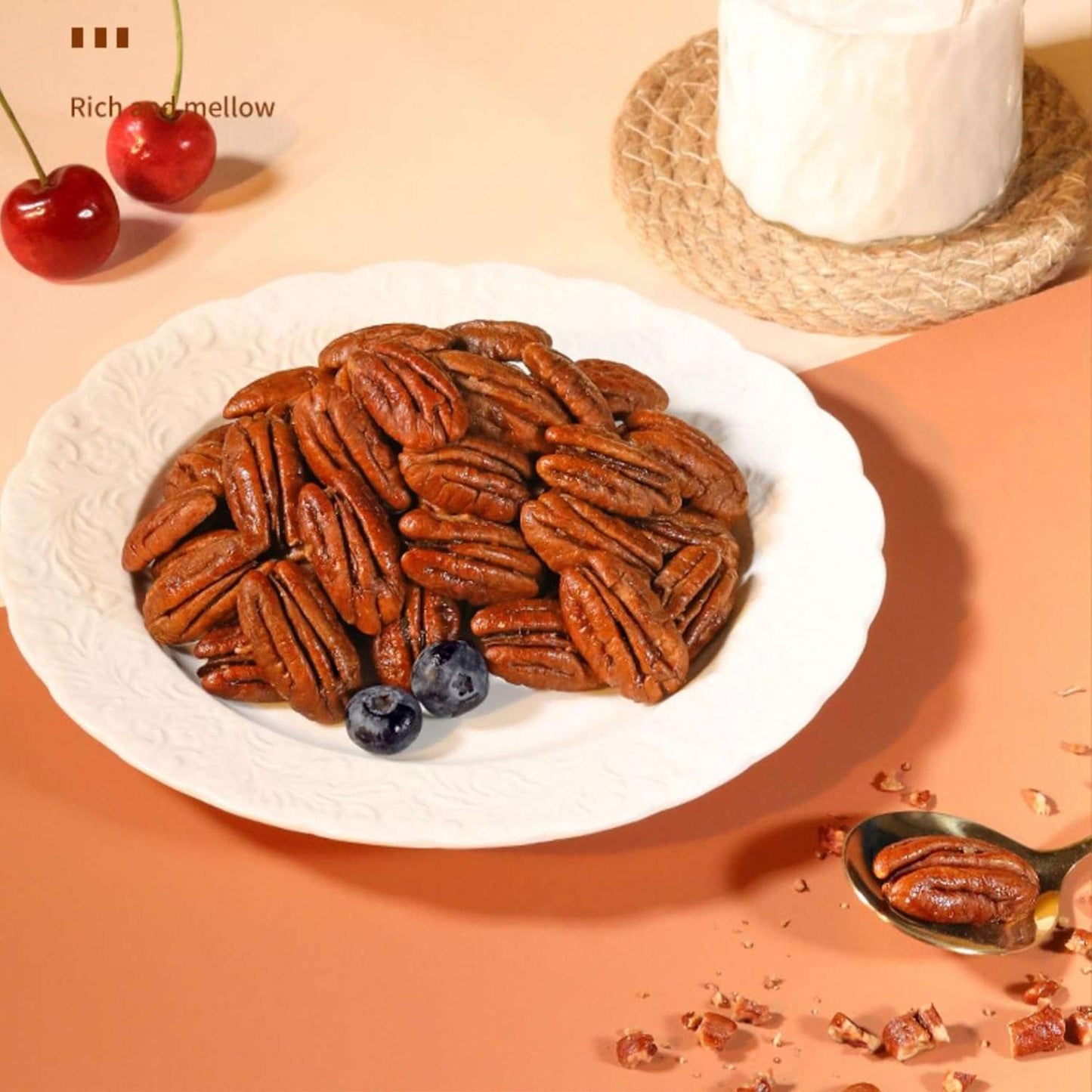 Shelled Pecans 3-Pack | Buttery, Crunchy, Nutrient-Rich Nuts for Baking & Healthy Snacks from OUESTTECH