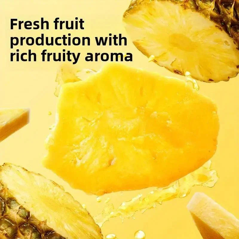 Dried Pineapple Chunks – 3-Pack | Naturally Sweet & Tart | Small Travel-Ready Fruit Snacks from OUESTTECH