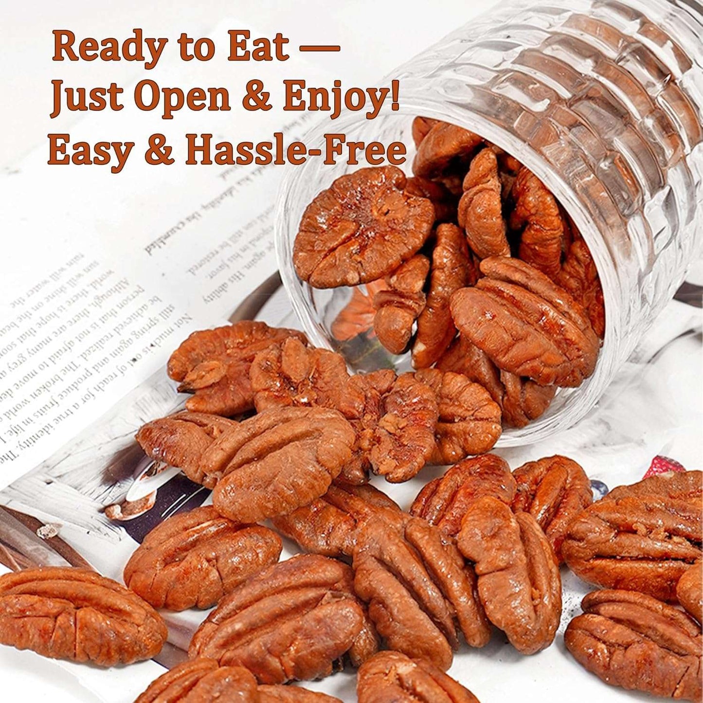 Shelled Pecans 3-Pack | Buttery, Crunchy, Nutrient-Rich Nuts for Baking & Healthy Snacks from OUESTTECH