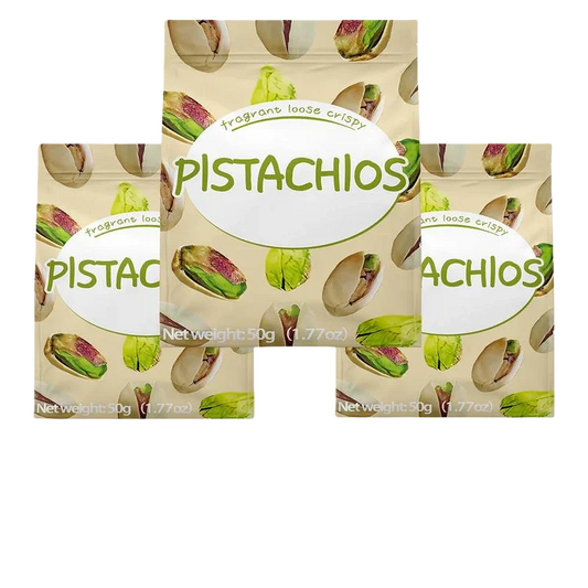 Roasted Pistachios 3-Pack – Crunchy Healthy Nut Snack for Snacking & Baking OUESTTECH