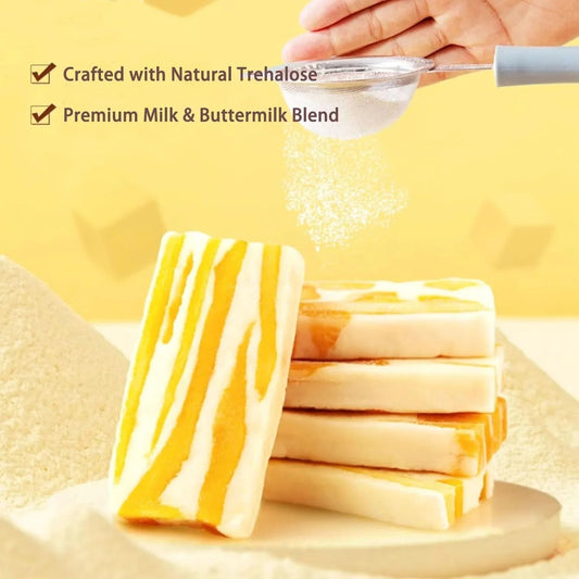 Mango Nougat Custards – Soft Chewy Korean Fruit Candy | 3 Bags OUESTTECH