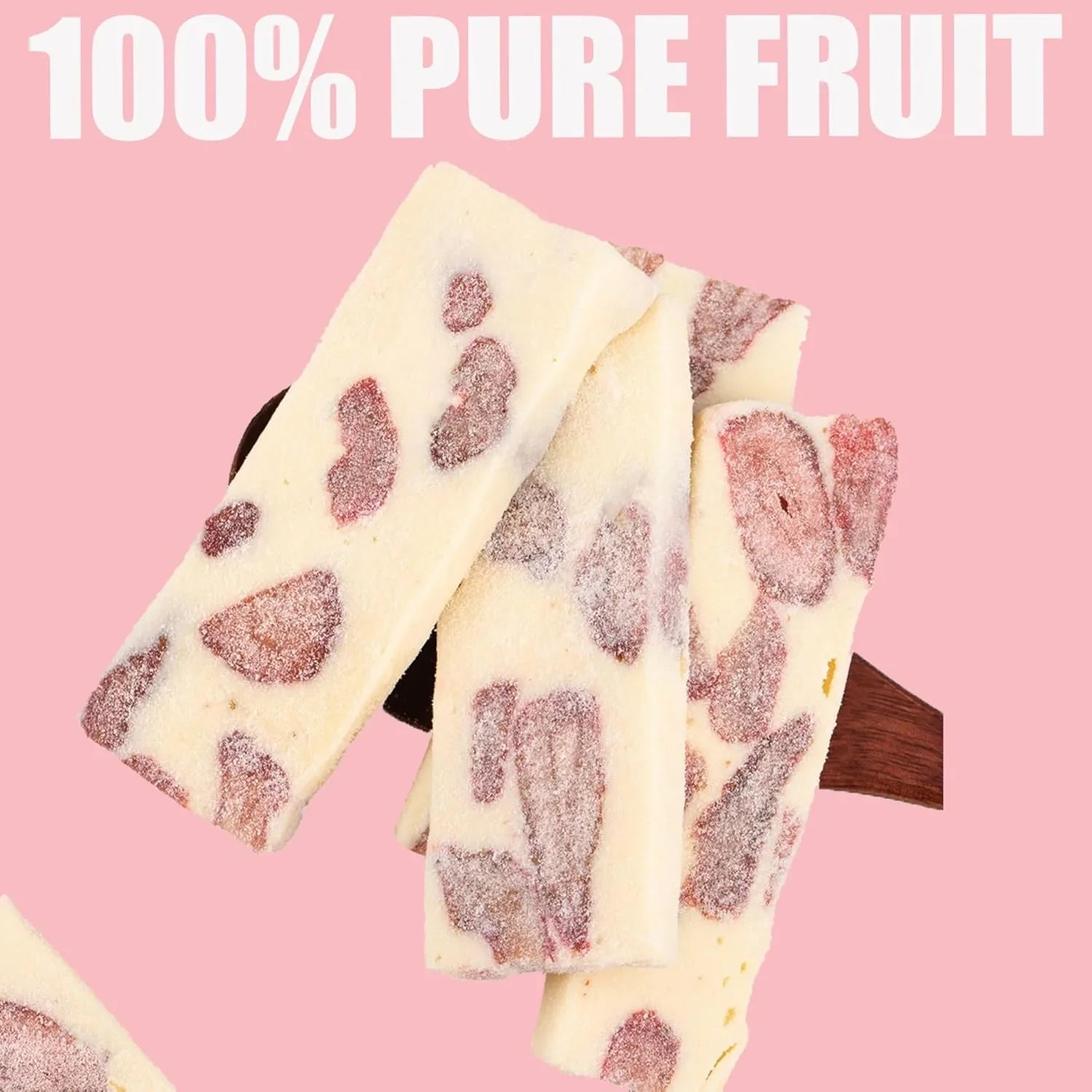 Strawberry Nougat Custards – Soft, Chewy & Bursting with Berry Bliss | 3 Bags OUESTTECH