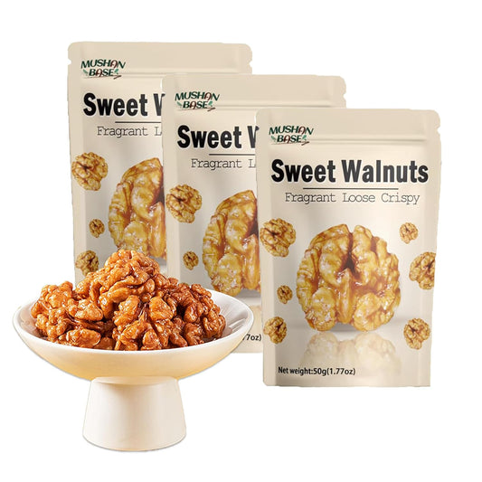 Amber Walnuts – Glazed Pecan Snack | 3-Pack for Gifting or Daily Energy OUESTTECH