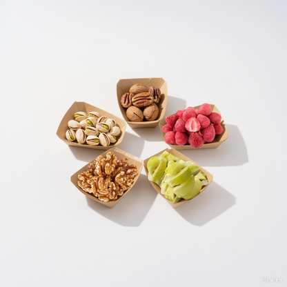 Premium Healthy Snack Collection | Pistachios, Amber Walnuts, Pecans, Freeze-Dried Strawberries & Freeze-Dried Durian | Natural, Crunchy & Guilt-Free Snacks OUESTTECH