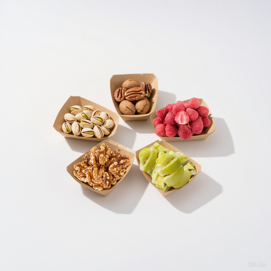 Premium Healthy Snack Collection | Pistachios, Amber Walnuts, Pecans, Freeze-Dried Strawberries & Freeze-Dried Durian | Natural, Crunchy & Guilt-Free Snacks OUESTTECH